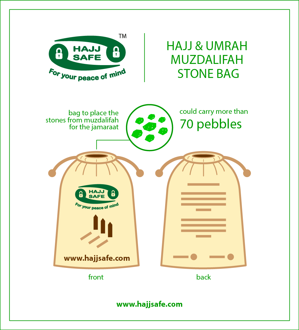 Muzdalifah (Jamarat Stone) Pebble Bag | Pack of 2 | Hajj Safe - Image 3